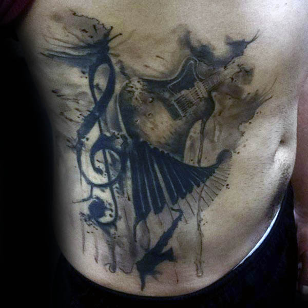 violinschlussel tattoo 135