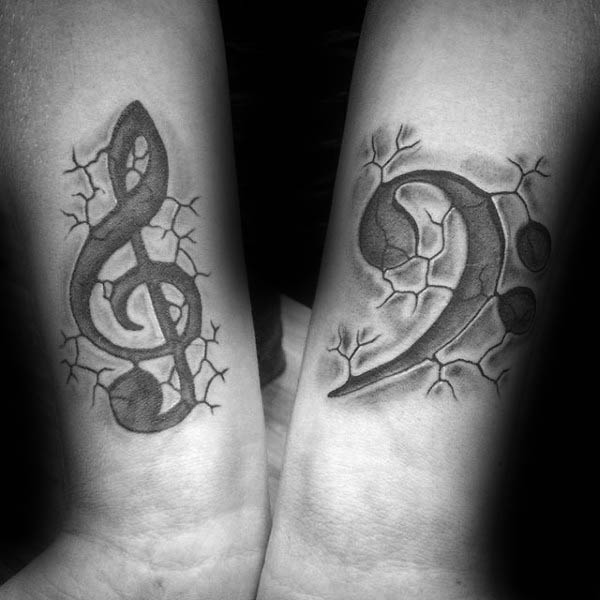 violinschlussel tattoo 143