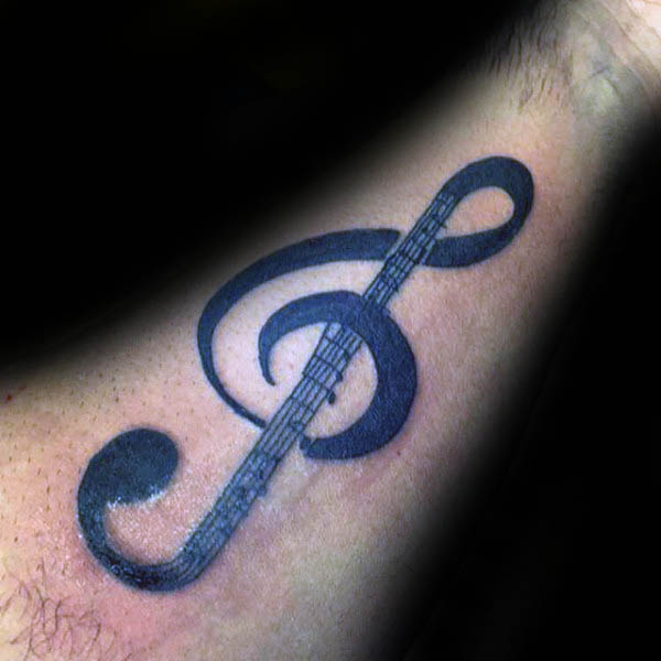 violinschlussel tattoo 47