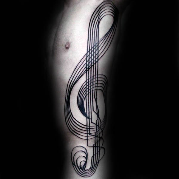 violinschlussel tattoo 51