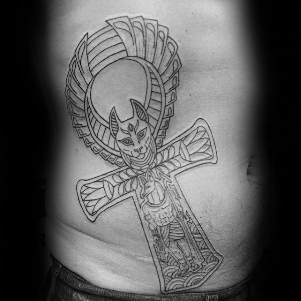 anj ankh kreuz tattoo 57