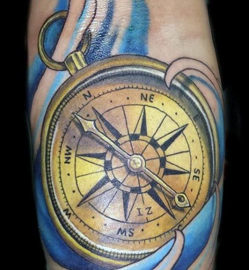 kompass tattoo 103