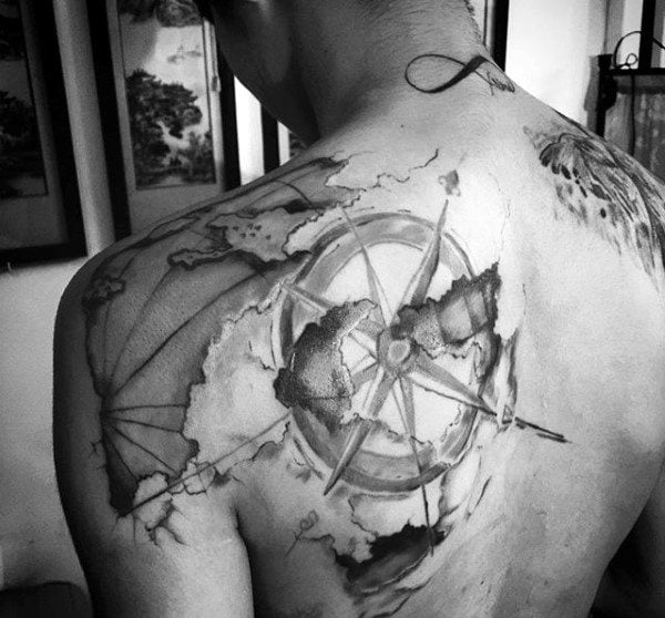 kompass tattoo 130