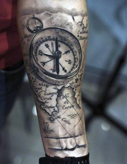 kompass tattoo 151