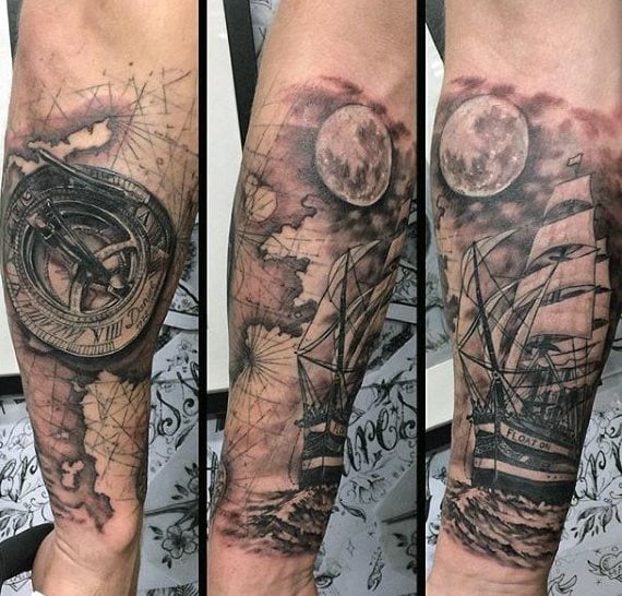 kompass tattoo 163