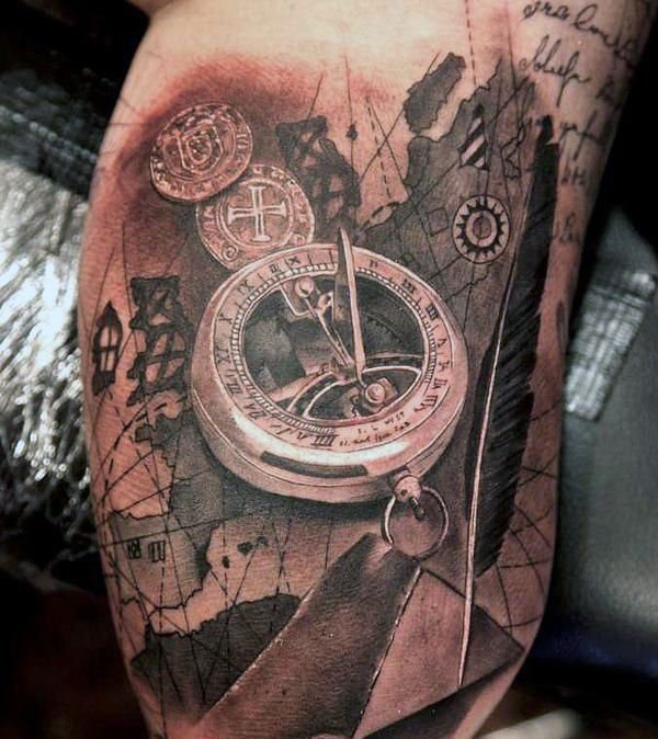 kompass tattoo 169