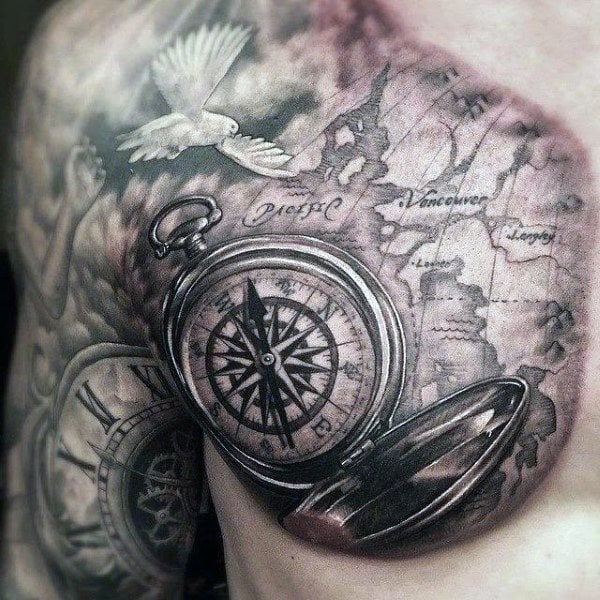 kompass tattoo 187
