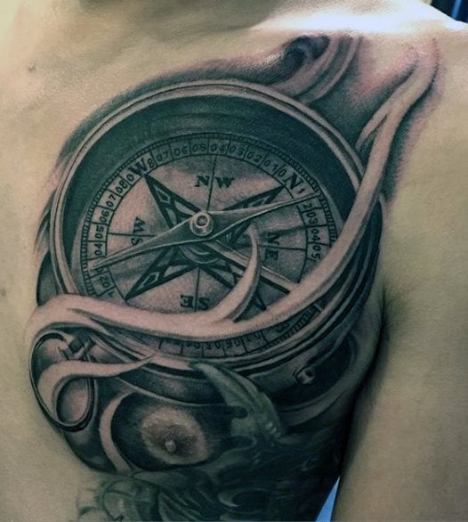 kompass tattoo 190