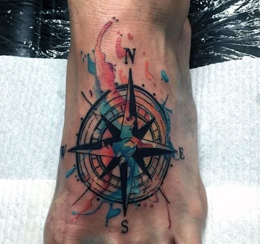 kompass tattoo 91