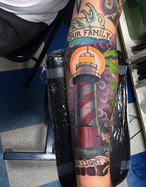 leuchtturm tattoo 145
