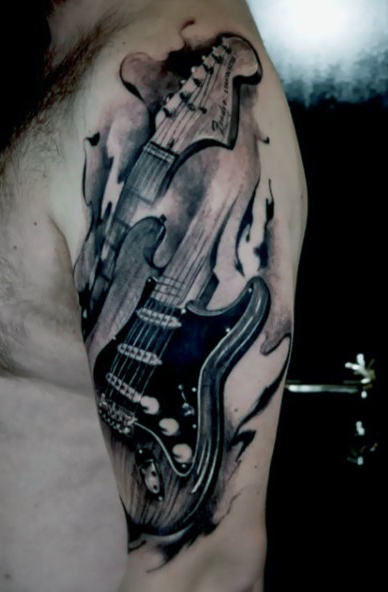 gitarre tattoo 154