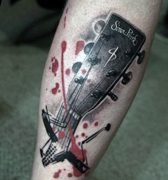 gitarre tattoo 37