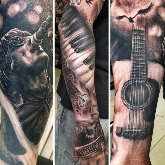 gitarre tattoo 67