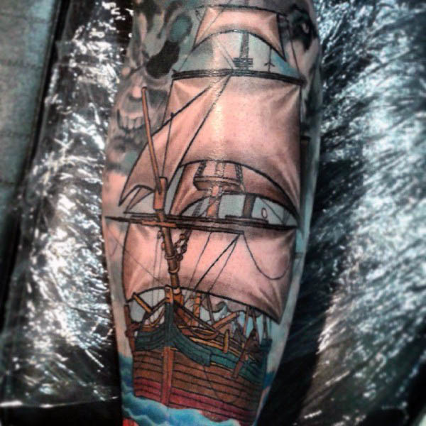 segelboot tattoo 148