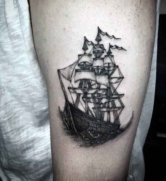 segelboot tattoo 40