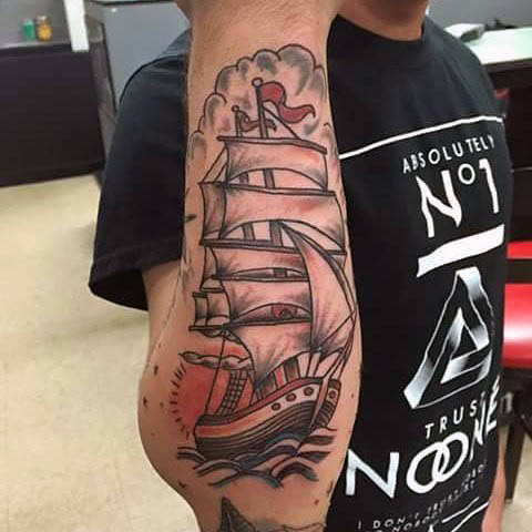 segelboot tattoo 73