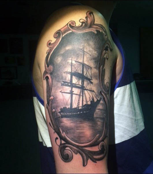 segelboot tattoo 76