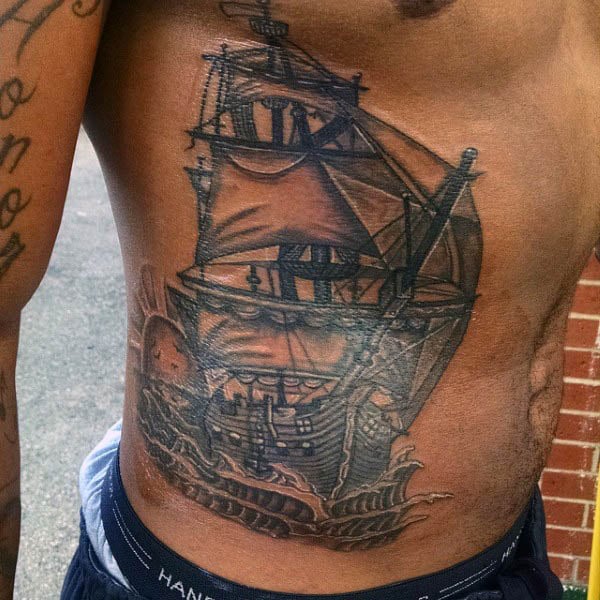 segelboot tattoo 88