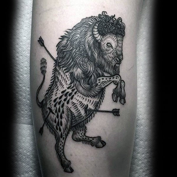 bison tattoo  121