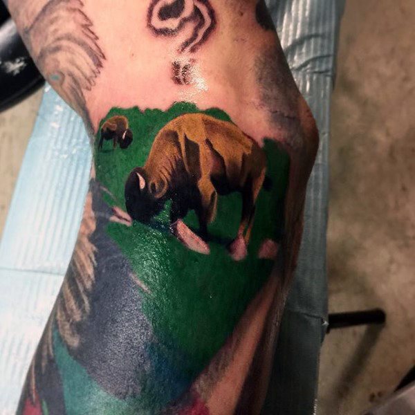 bison tattoo  23