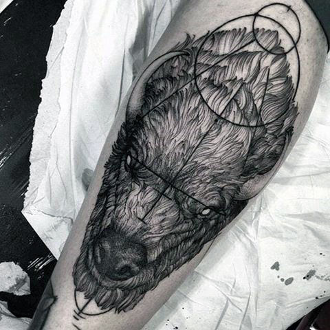 bison tattoo  25