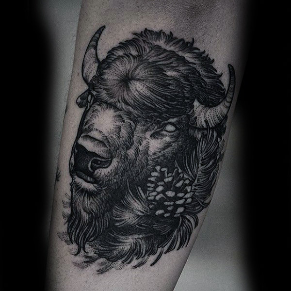 bison tattoo  39