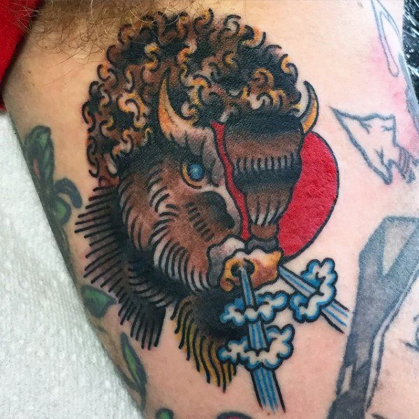 bison tattoo  47