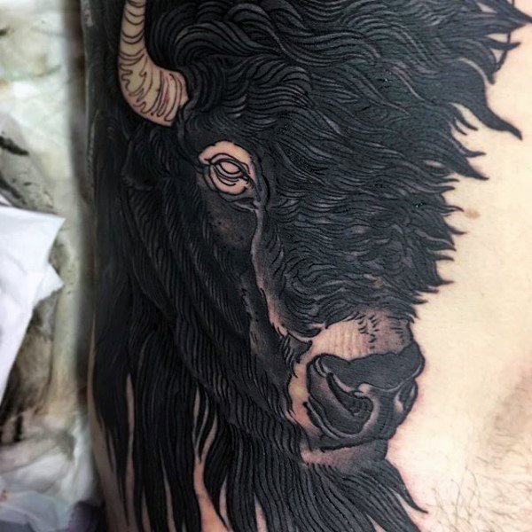 bison tattoo  51