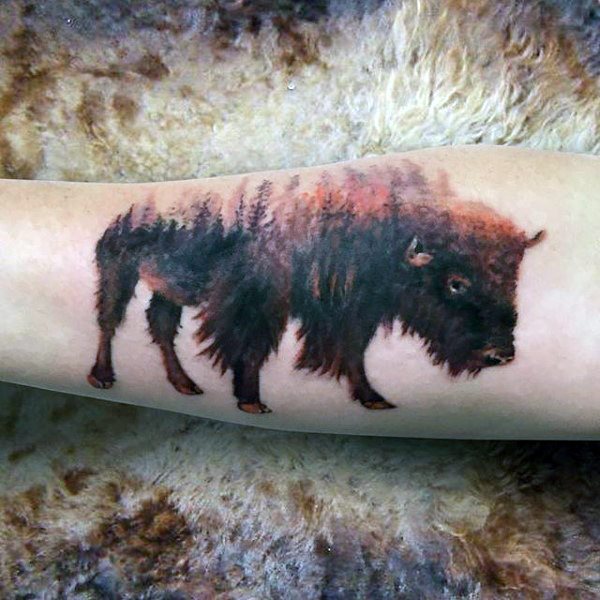 bison tattoo  57
