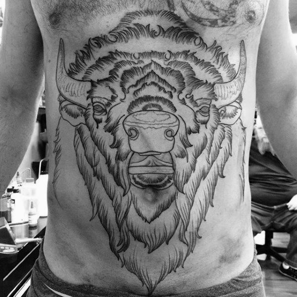 bison tattoo  65