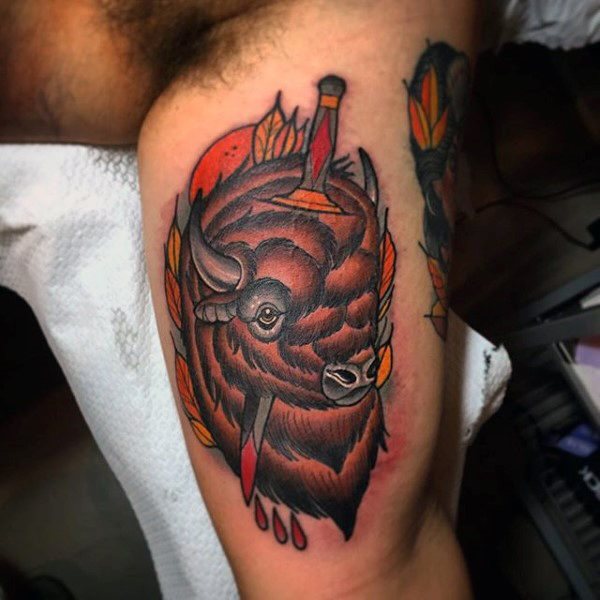 bison tattoo  69