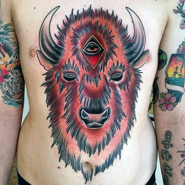 bison tattoo  75