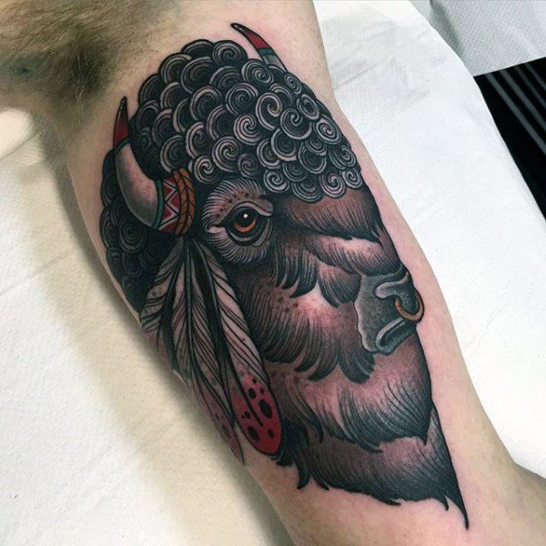 bison tattoo  85