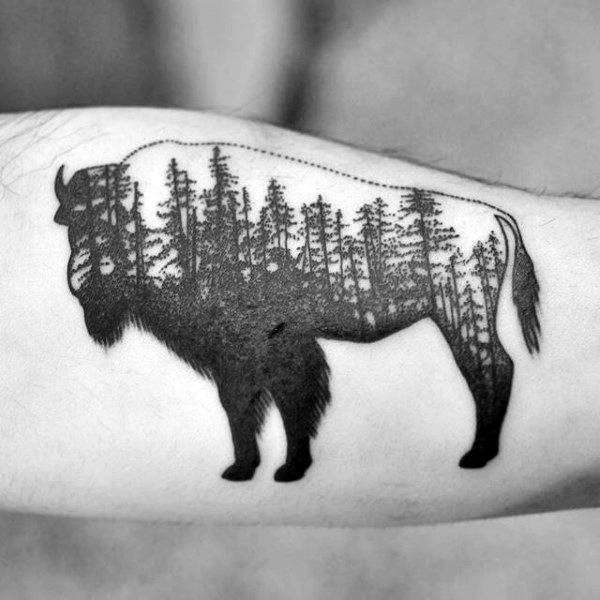 bison tattoo  97