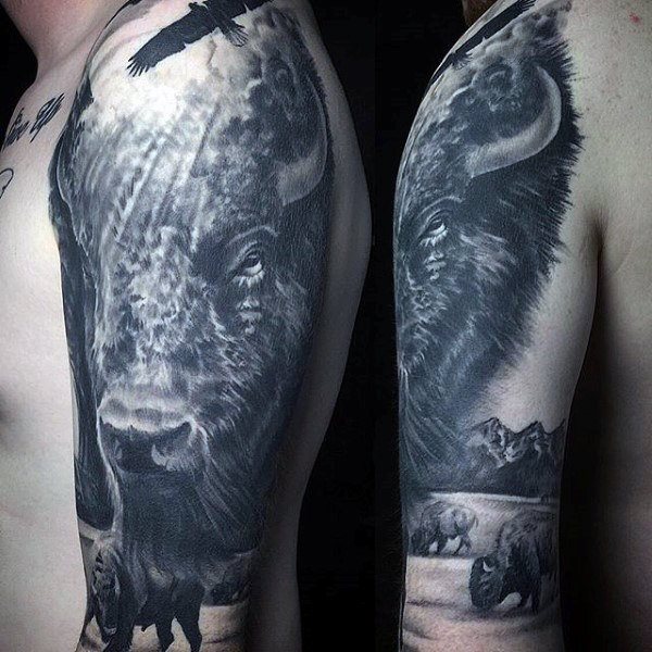 bison tattoo  99