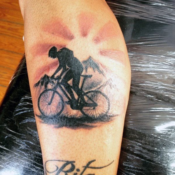 fahrrad radsport tattoo 100