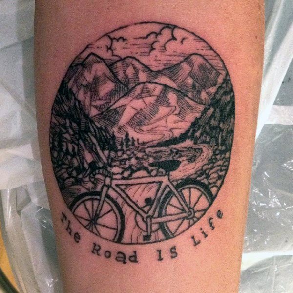 fahrrad radsport tattoo 115