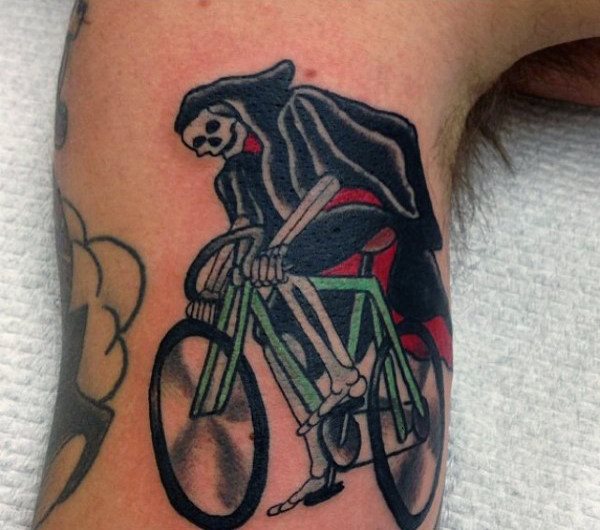 fahrrad radsport tattoo 130