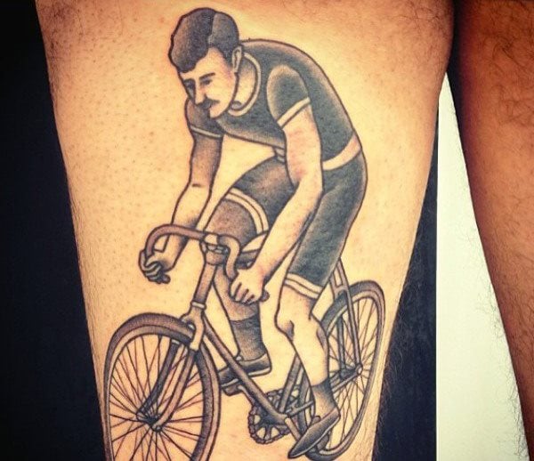 fahrrad radsport tattoo 151