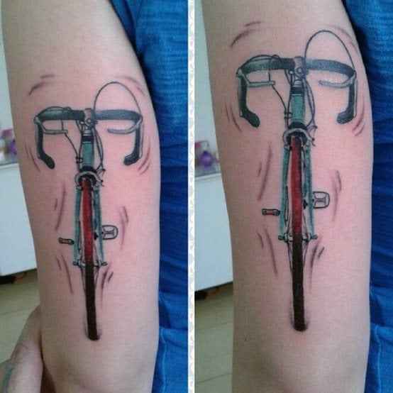fahrrad radsport tattoo 178