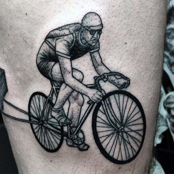 fahrrad radsport tattoo 196