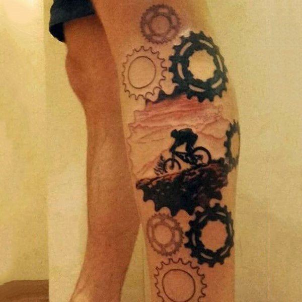 fahrrad radsport tattoo 46