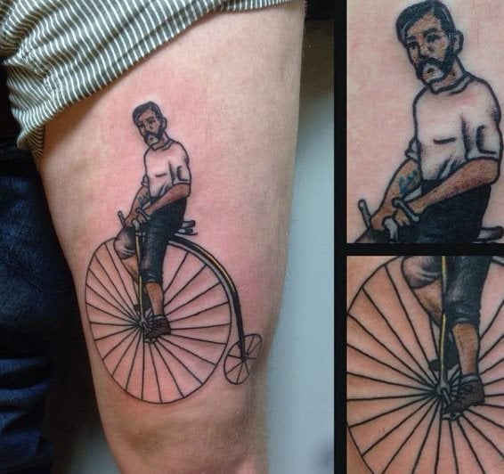 fahrrad radsport tattoo 85