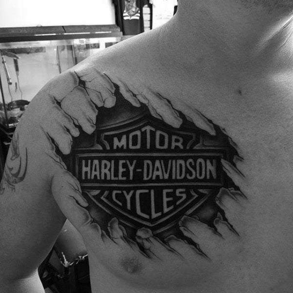 harley davidson tattoo 250