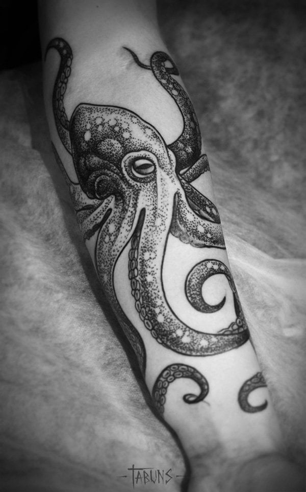 krake tintenfische tattoo 116