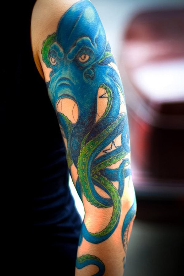 krake tintenfische tattoo 125