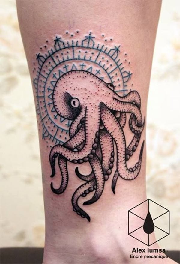 krake tintenfische tattoo 140
