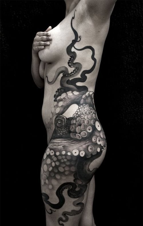 krake tintenfische tattoo 191