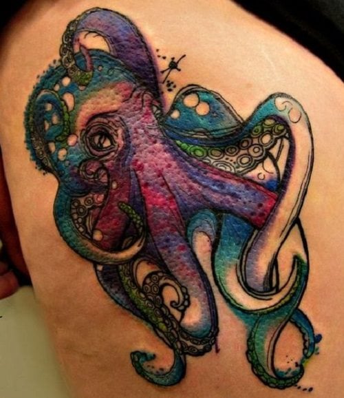 krake tintenfische tattoo 218