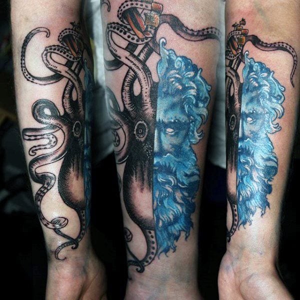 krake tintenfische tattoo 254